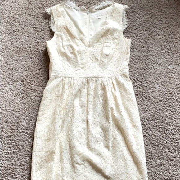Cream Shoshanna dress in size 4 Great condition. - Picture 1 of 5
